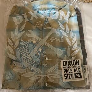 DIXXON Pale Ale Flannel Shirt - Blue and Tan